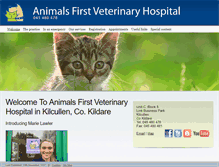 Tablet Screenshot of animalsfirst.ie